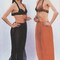 Silver Belly Dance Bra with Coin Trim Sequin-Covered Costume Top